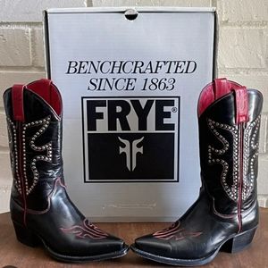 Frye studded western cowboy boots size 5 to 5 1/2